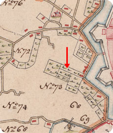 fragment kaart Bernaerds  in 1641