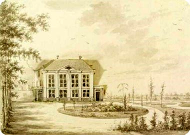 Buitenplaats de Parel aan de Oude Vlissingseweg te Middelburg kort na de verbouwing van het huis