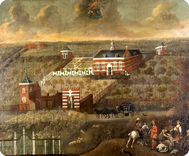Schilderij van buitenplaats Lammerenburg te Koudekerke door Willem Schellinkx voor 1650