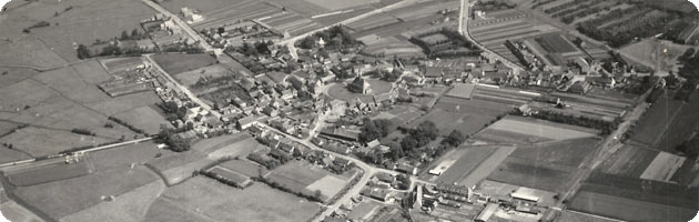 luchtfoto koudekerke vanuit het noorden genomen in 1939