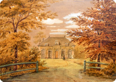 gravure oude villa Moesbosch voor 1871