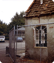 sloop van de smederij in de Welle te Koudekerke in 1984