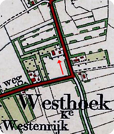 fragment van bonneblad 1911, met aangifte van nieuwe schuur bij boerderij Zuiderhoeve aan de Dishoekseweg te Koudekerke